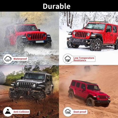 LASFIT 52 inch LED Light Bar, IP67 Waterproof Single Row LED Bar, Off Road Driving Light, Spot Flood Beam for Wrangler/Cherokee/Gladiator/JL/JK/JT/F-150/Explorer/Ranger/Ram