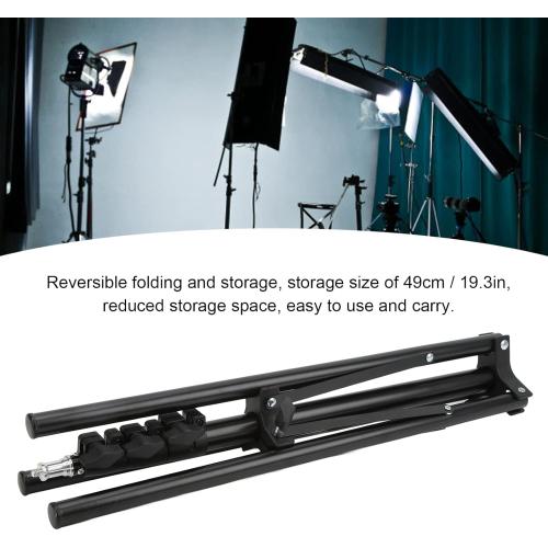 Xcello Adjustable Lamp Bracket, Adjustable Photography Light Stand, Durable 190cm Telescopic Tripod for LED Video Light