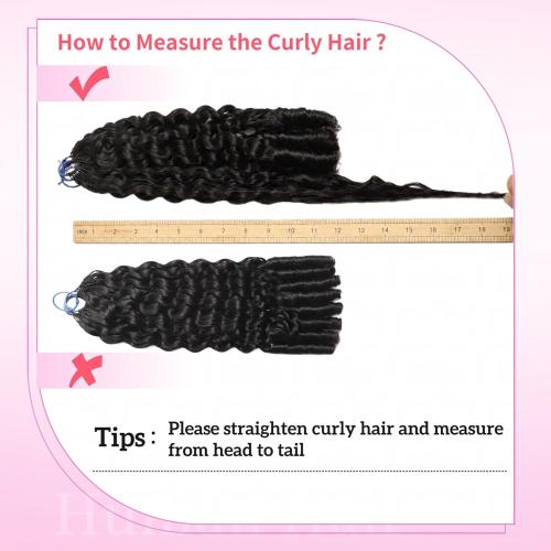 Burmese Curly Crochet Human Hair, Miracle Knots
