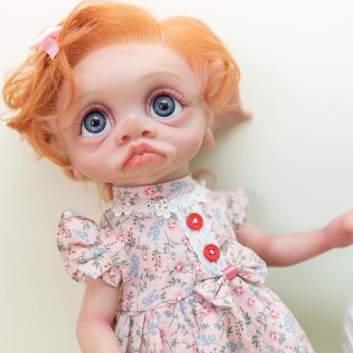 Pinky Reborn Elf Dolls 17 inch 45 cm Reborn Elf Doll Silicone Body Realistic Baby Silicone Full Body Reborn Baby Elf Avatar Real Life Anatomically Correct Babies Dolls (Pink)