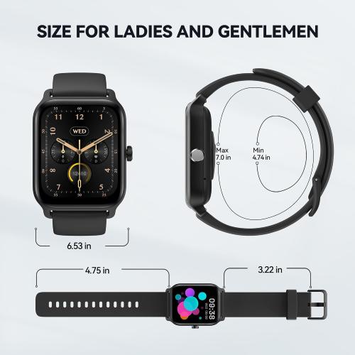 Smart Watch for Men(Answer/Make Call),Alexa Built-in,1.8Fitness Tracker with Heart Rate Sleep SpO2 Monitor,100 Sport Mode,5ATM Waterproof,Activity Trackers and Smartwatches for iOS and Android Phones