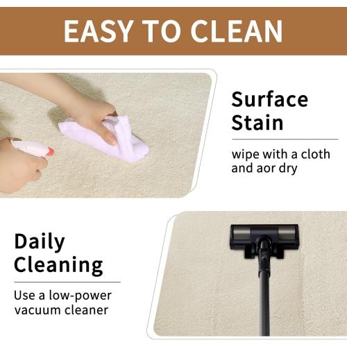 Sour Lemon 8x10 Area Rugs for Living Room, Soft Large Area Rug Fluffy Rugs for Bedroom，Machine Washable Area Rug Non Slip Carpet Rug for Living Room Playroom Kids Room Home Decor