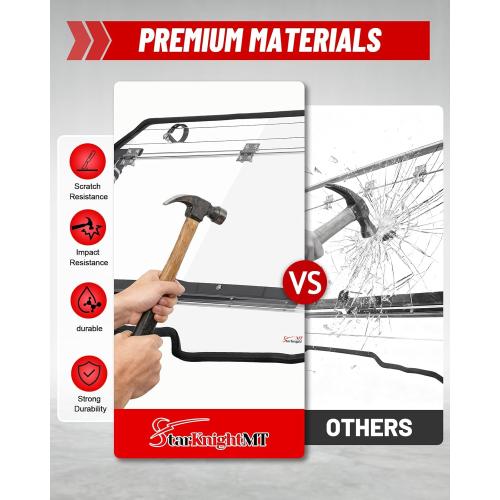 StarknightMT 2-in-1 Talon 1000 Flip Windshield Compatible with Talon 1000X/1000R/1000X4 2019 , Scratch & UV Resistant Folding Clear Polycarbonate Front Windscreen, No-Drill Install