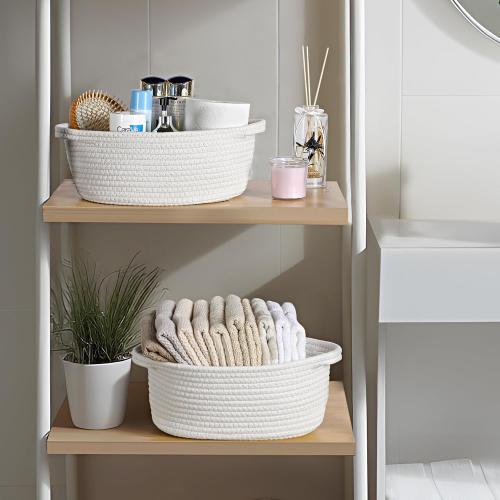 1 pack came just one  Small Woven Basket with Gift Bags and Ribbons, Empty Decorative Gift Chest Box, Cute Baby Gift Basket for Nursery, Cotton Rope Room Shelf Storage Basket with Handles, All 12x 8x 5,White