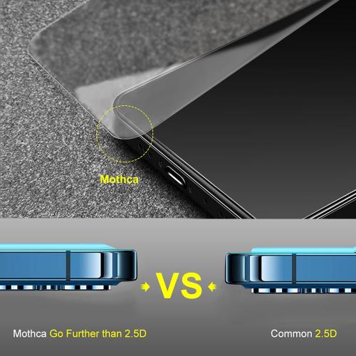Mothca Matte Glass Screen Protector for iPhone 17e / iPhone 16e / iPhone 14 / iPhone 13 / iPhone 13 Pro [6.1 Inch] Anti-Glare & Anti-Fingerprint Tempered Glass [Easy Installation Frame] Smooth as Silk
