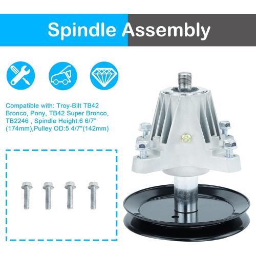 618-06991 918-06991 Spindle Assembly Fits for MTD Craftsman Troy Bilt 42 inch Deck LT4200 CLT42G T1200 Super Bronco Pony TB2246 2 Pack