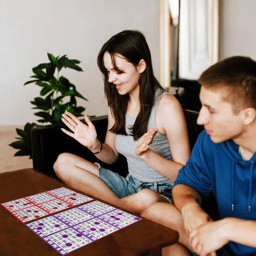 SEETOOOGAMES Bingo Paper Cards Bulk- 6 card-100 Books of 5 Sheets for Large Groups