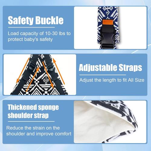 Baby Sling Carrier 2026 Baby Carrier Newborn to Toddler Sling Lightweight Baby Carrier Sling with Adjustable Straps Toddler Carrier Wrap for 10-30 lbs(Blue Starry Sky)