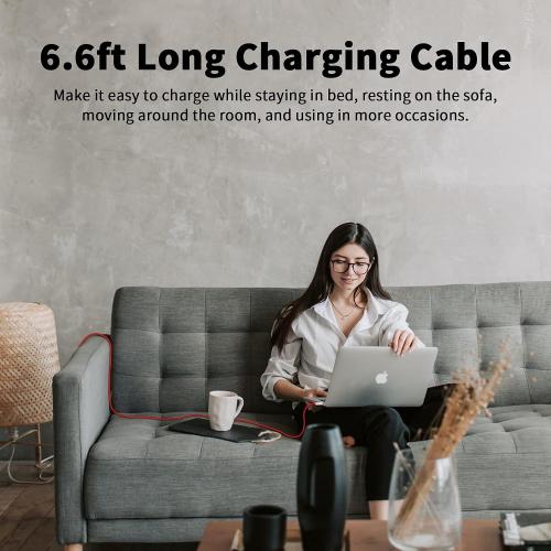 USB-C to USB-C Cable for OnePlus 10T, Type C Cable 6.6 ft, 2-Packs