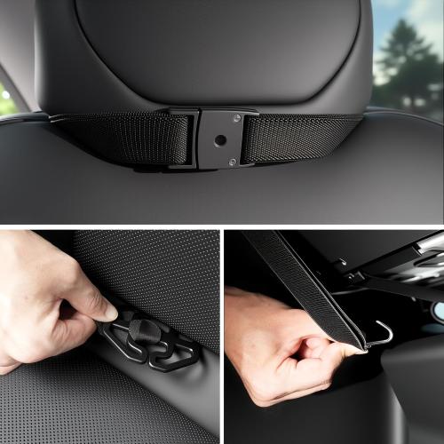 2 Pack Seat Back Protector for Kids, Car Kick Mats Back Seat with Organizer | Waterproof, Protects Against Dirt, Scuffs & Scratches, Easy to Install and Clean, Fits Most Vehicles