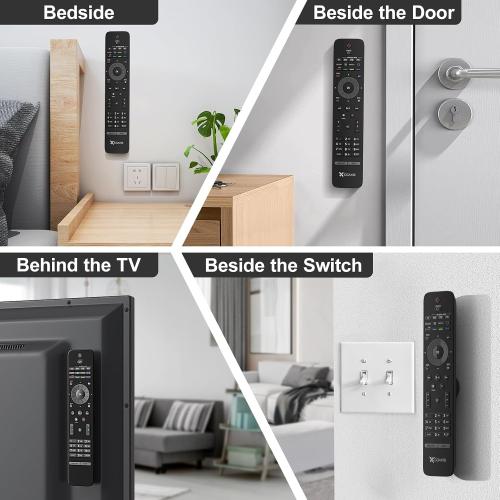 YYILIS Magnetic Remote Control Holder Wall Mount 4 Pack
