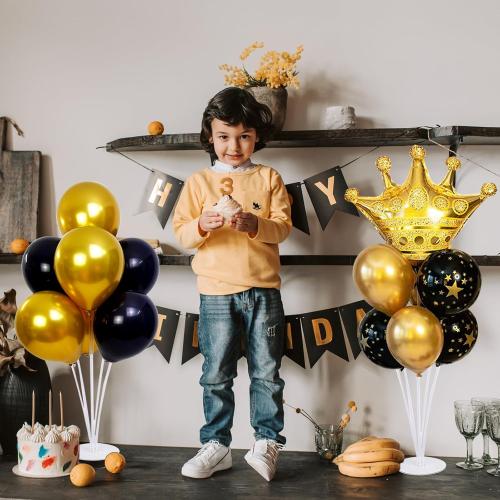 10 Sets Balloon Stand Kits, Balloon Sticks Holder with Base for Table Centerpiece Graduation Birthday Baby Shower Party Decorations