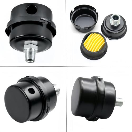 3/4”Thread Air Compressor Intake Filter Silencer,20mm Metal Sound Muffler