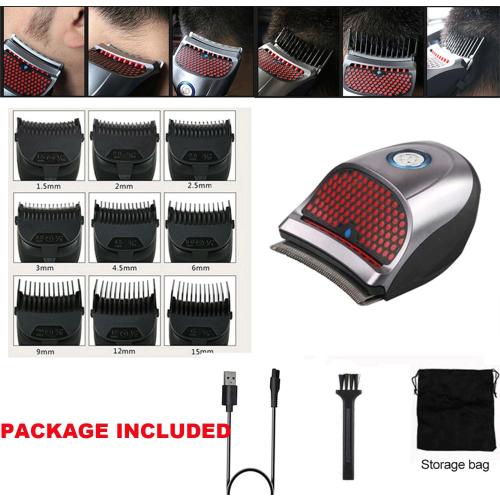 SUYOOULIN Hair Clippers Shortcut Self-Haircut Kit for Men, USB Rechargeable Cordless Electric Hair Trimmer Professional Hair Cutting Machine Shortcut Self Grooming Haircut Kit with 9 Combs