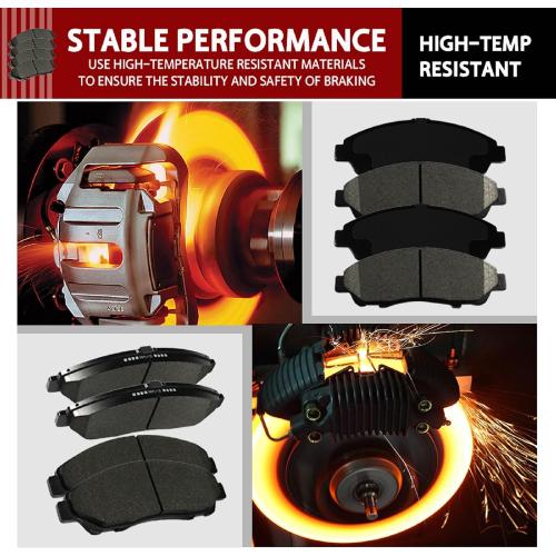 SIPAUTEC-Front & Rear Carbon Fiber Ceramic Brake Pads | Low Noise | Dust Free
