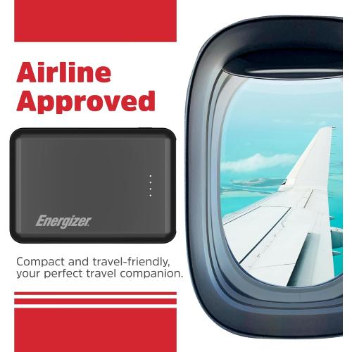 Energizer 5000mAh Portable Charger USB-C Output Power Bank Lightweight Battery Pack Compatible with iPhone, Samaung Galaxy, iPad, Android Smartphones etc_UE5010C