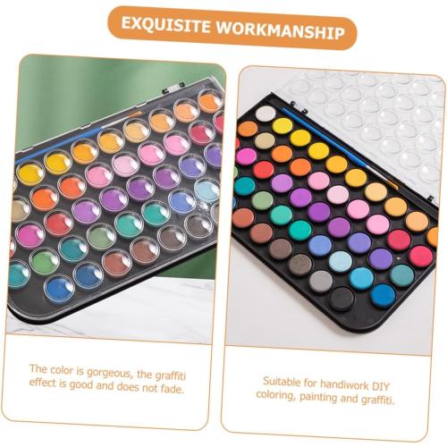 COHEALI Color Portable Watercolor Set Multi-function Gouache Paint Kit for Travel Art and Outdoor Sketching for Beginners and Professionals