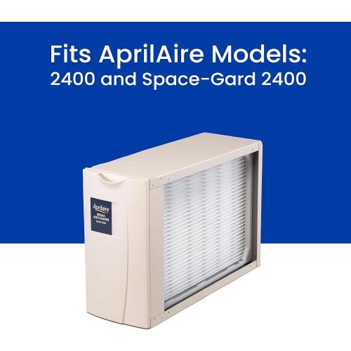 AprilAire 401 Replacement Furnace Filter for AprilAire 2400, Space-Gard 2400 Whole-House Air Purifiers - MERV 10, 16x25x6 Air Filter (Pack of 2)