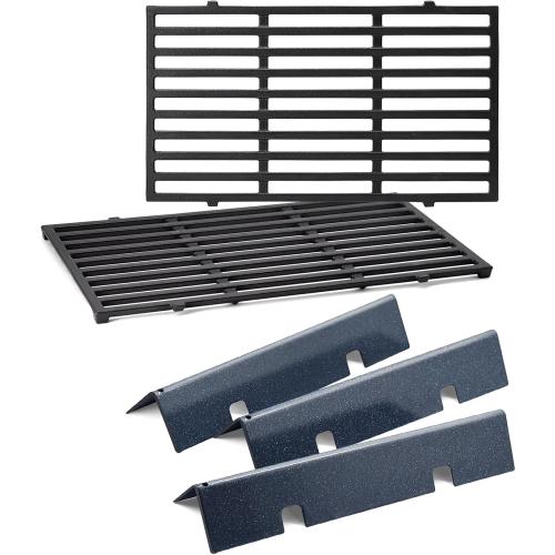 Spirit Grill Parts 7635 Flavorizer Bars 7637 Grill Grates Replacement for Weber Spirit & Spirit II 200 Series with Front Control, Spirit E-210 E-215 E-220 S-210 S-220 Spirit II E-210