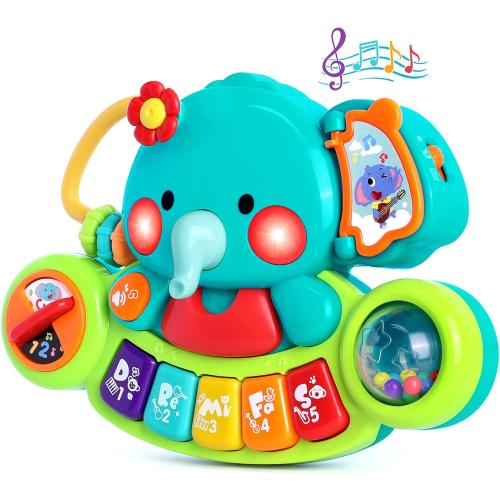 Baby Piano Toy 6 to 12 Months Light Up Music Baby Toys for 0 6 9 12 18 Months Early Learning Educational Piano Keyboard Infant Babies Girl Toy 1 Year Old Boy Girls Gift