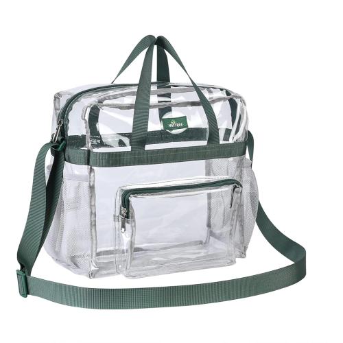 Bagenius Clear Bag Stadium Approved, 12x6x12 Clear bag for Stadium Events, Women's Top-Handle Bags for Concert Festival Work