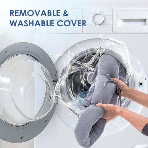 Orthopedic Dog Bed for Large Dogs, Pet Sofa Bed with Egg Crate Foam, 4-Sided Bolster, Removable Washable Cover & Anti-Slip Bottom, X-Large Gray