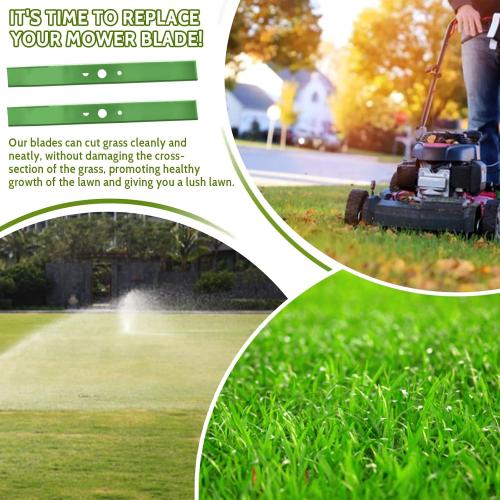 2 Pack Replacement Lawn Mower Blade Compatible with Ryobi RY40180, RY40190, RY401110, RY401120, RY40LM30 20 Inch 40V Brushless Mowers, Replaces AC04020
