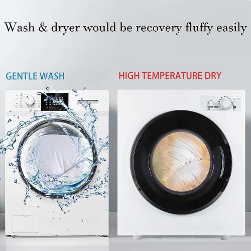 Ultra Thin Flat Soft Bed Pillows Queen Size Set of 2 Pack for Sleeping 20x30, Hypoallergenic Skin Friendly Machine Washable