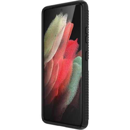 Speck Products Presidio2 Grip Samsung Galaxy S21 Ultra 5G Case, Black/Black/White