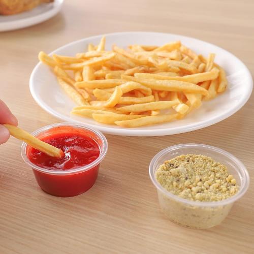TashiBox Disposable Mini Cups, Portion Cups (No Lids), 200 Count (1 oz)