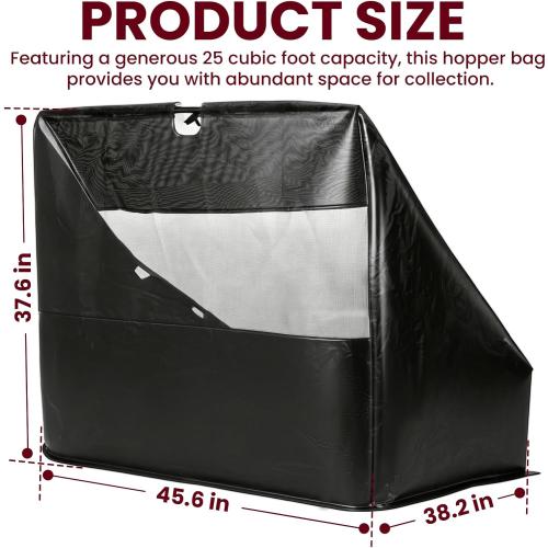 ETZ Upgraded 42904 Lawn Sweeper Hopper Bag for Agri-Fab 44 | Fits 45-0492, 45-0456, 45-0523-DR, Leaf & Grass Catcher, Tow-Behind Component, Heavy-Duty Fabric, UV Resistant, Exact Fit
