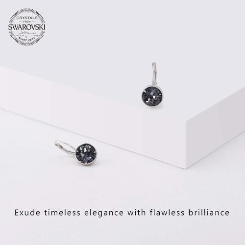Gorgeous Solitaire Earrings for Women - Embellished with Austrian Crystals, Leverback Drop, Perfect for Any Occasion, Ideal Gifts for Women