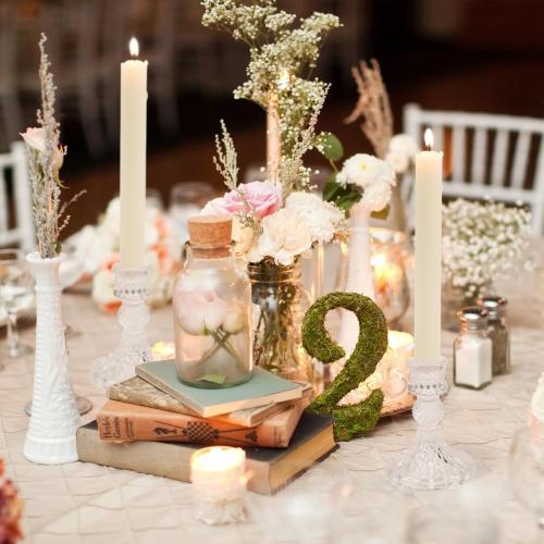 4 Tall Glass Candle Holder Set of 4 Glass Taper Candles Holders for Candlesticks Clear Crystal Candlestick Holders Candle Sticks Holder Decor for Wedding, Birthday, Thanksgiving,Housewarming