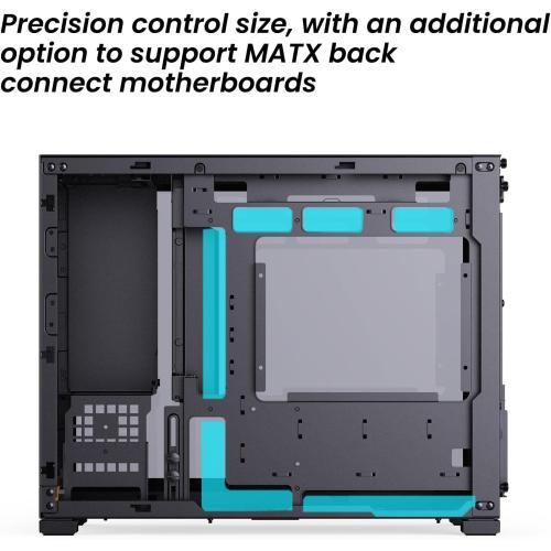 JONSBO D32 PRO Micro-ATX PC Case,High Compatibility Mini Desktop Case,A/B Mode for MB, Support MATX Back-Connect/BTF MB,365mm GPU/240AIO/163mm Air Cooler,ATX/SFX PSU, USB3.2 PC Gaming case,Black