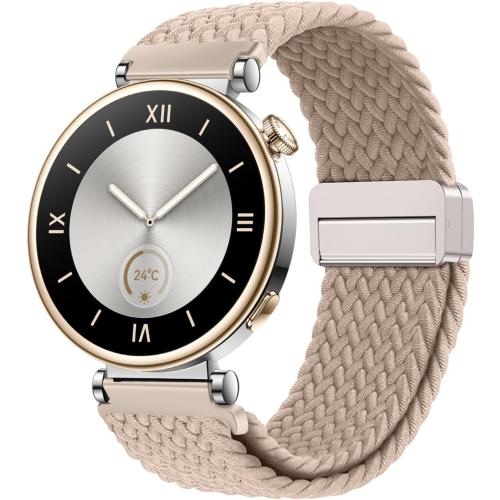 18mm Braided Bands for Garmin Venu 3S 2S/Venu 4 41mm/Vivoactive 4S/Vivomove 3S/Forerunner 265S/255S Band Women,18mm Quick Release Magnetic/Parachute Buckle Woven Fabric Nylon Sport Watch Strap