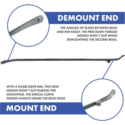 Ken-Tool 34645 Mt and Demount Iron, 37In, 3/4 in STK , black, One Size