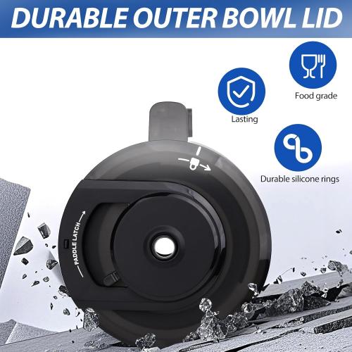 Replacement Outer Bowl Lid for NC301Creami Ice Cream Maker,Compatible with NC301/NC300/NC299AMZ/NC201/NC101