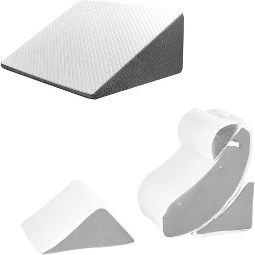 4 PCS Wedge Pillow Set for After Surgery, Wedge Pillow for Sleep Apnea 12 Inch