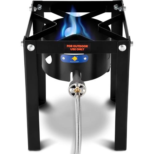 ARC 55,000BTU Propane Burner Camping Stove,Outdoor Gas Stove Burner Cooker for Cooking for Turkey Fry,Homebrewing,Crawfish Boil,and More!