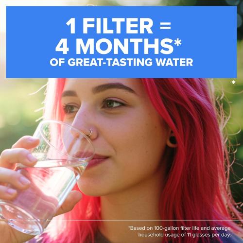 Brita Faucet Mount Water Filter System, Chrome, No-Wait Filtration, Easy Install, Multi-Use Tap Water Filter for Kitchens, Bathrooms & Small Spaces