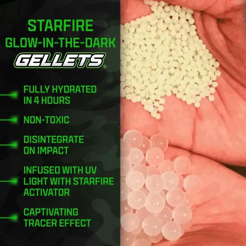 Gel Blaster Starfire XL - Glow-in-The-Dark Supersized Toy Gel Blasters with Water Based Beads - Semi, Full-Auto, Triple Burst Modes & Adjustable FPS - Outdoor Games & Toys - Ages 14  may have missing accessories