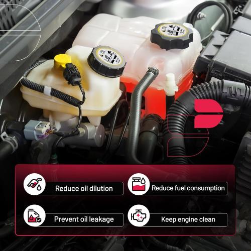 BDFHYK Engine Coolant Expansion Reservoir Overflow Tank Compatible with Ford Excursion F-250 F-350 F-450 F-550 Super Duty Replace 603-213 A080AA-T DAKG-080AA FRT1506C SK603213 2C3Z8A080AA F6DZ8100A