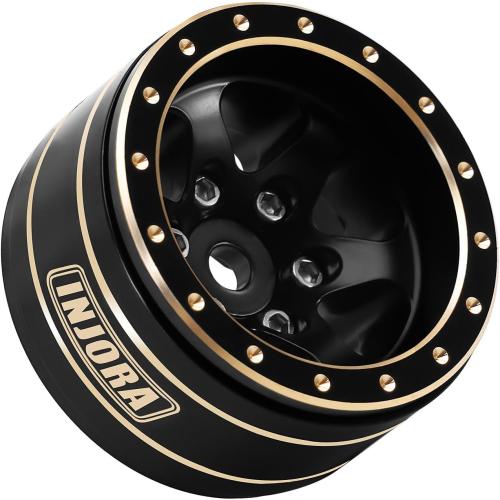 INJORA 1.0 Brass Beadlock Wheels for 1/24 1/18 RC Crawler Upgrade