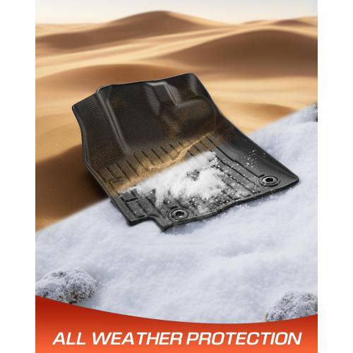 Car Floor Mats for Toyota Corolla: 2009-2013 Cargo Liner, All Weather Car Mats Trunk Accessories Custom Fit for Corolla 2009 2010 2011 2012 2013, TPE Rubber Carpet for Corolla 10th Gen Tech Black 4PCS