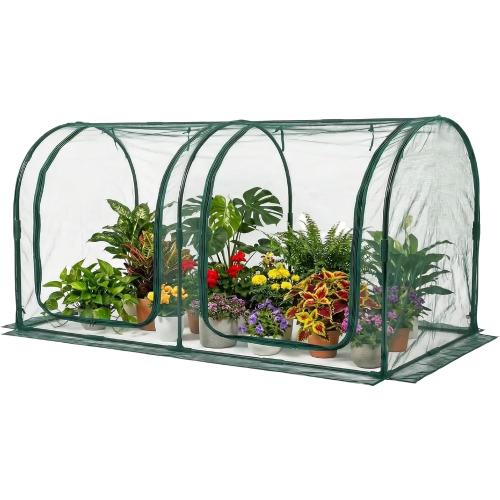 Crop Cage for Garden,98x49x49 Tunnel Plant Netting Cover with Zipper,Garden Bed Cover for Protection for Vegetables Fruits,Garden Cage for Plant and Animal ‼️used‼️