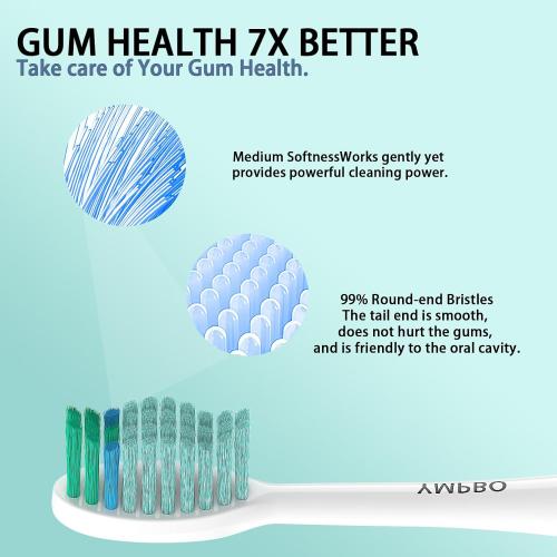 Toothbrush Replacement Heads for TAO Clean Electric Toothbrush, 10 Pack