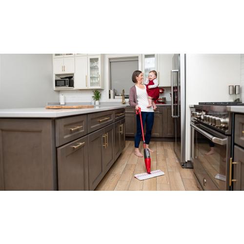 O-Cedar ProMist MAX Microfiber Spray Mop Removes 99% of Bacteria with just Water, Features 1 Extra Refill