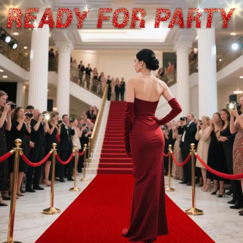Extra Thick Red Carpet Runner for Party Felt Non-Slip Rubber Backed Aisle Runway Rug for Step, Proposal & Wedding Decorations, Hollywood Oscars Runway，Reusable (Red, 3 X 30 FT)