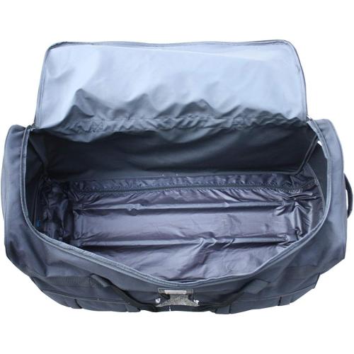 Gothamite 36-inch Rolling Duffle Bag with Wheels, Luggage Bag, Hockey Bag, XL Duffle Bag With Rollers, Heavy Duty Oversized Bag (Black)
