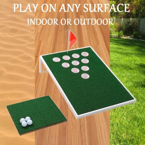 SPRAWL Golf Cornhole Set Exciting Golf Chipping Game Chip Shot Game for Tailgate Beach Backyard Man Cave